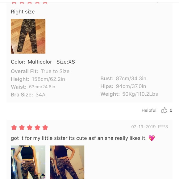 SPECIAL ON ALL LEGGINGS 13$ today only - Picture 3 of 5